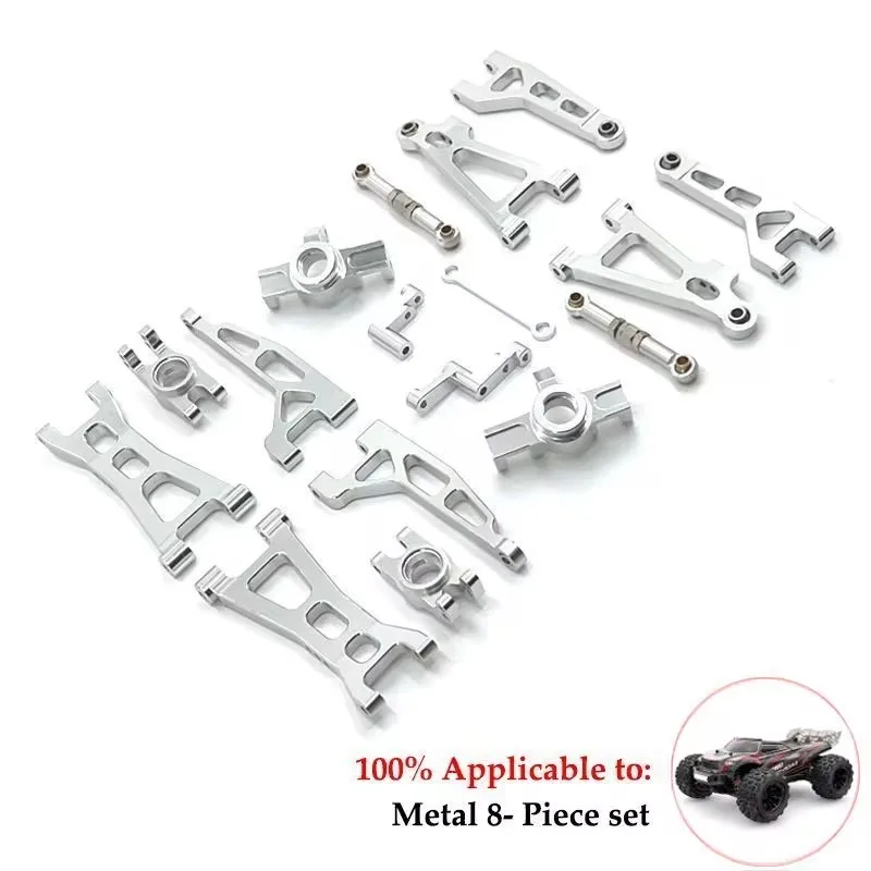 Liga de alumínio Suspensão Braço Cup Set, Atualizar peças metálicas, Acessórios para Mjx Hyper 1, 16 Go RC Car 16207 16208 16209 H16 H16BM