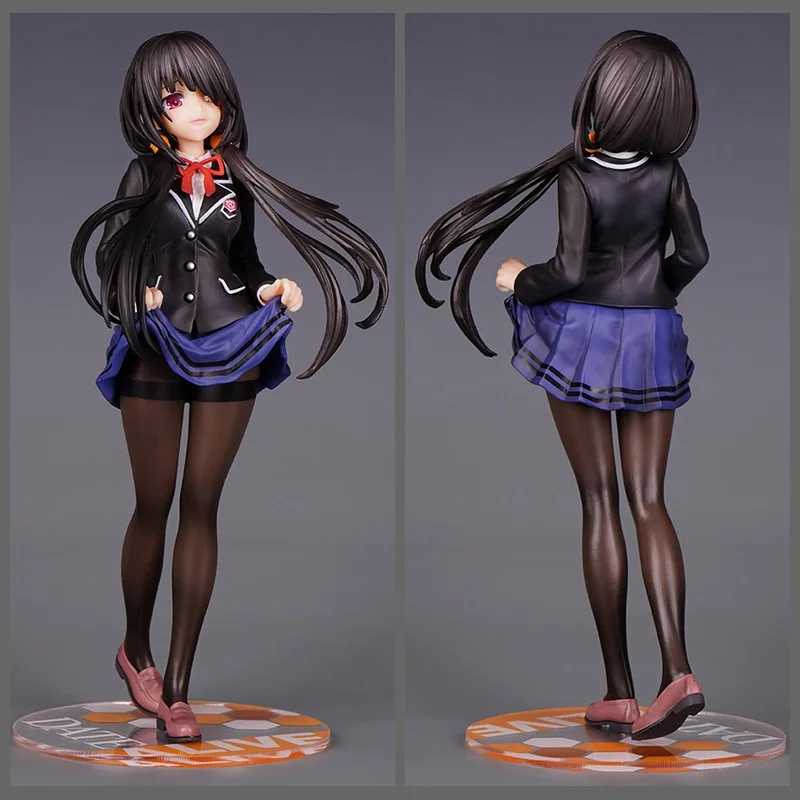 Anime Tokisaki Kurumi DATE A LIVE Figures Uniform Tokisaki Kurumi Action Figures 22cm PVC Model Collection Ornament Toys Gifts