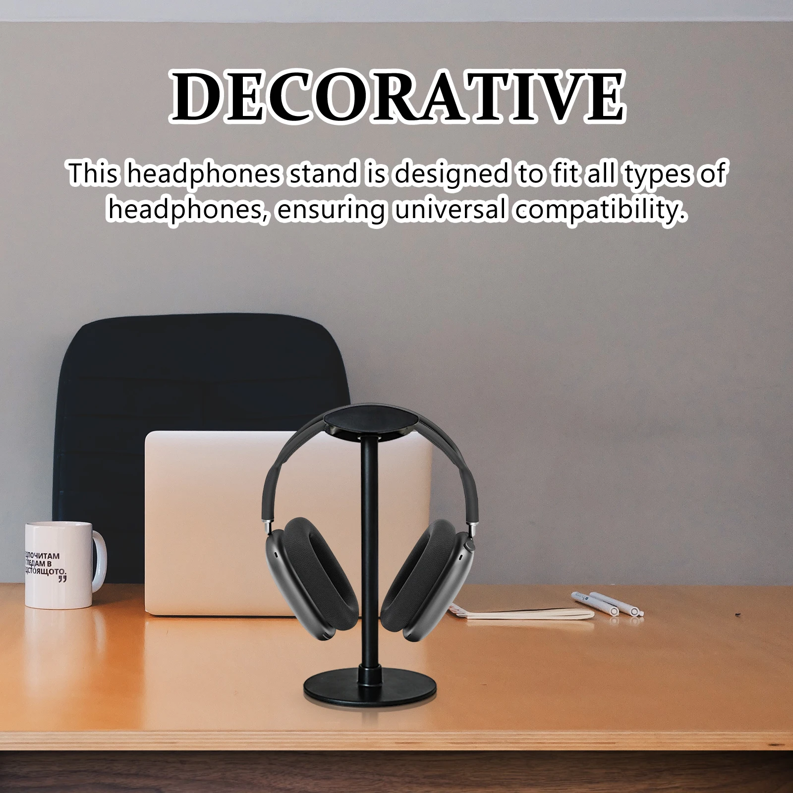 

Adjustable Headphone Holder Stand For Desk Gaming Headset Storage Display Rack Mount Universal Compatible Aluminum Alloy
