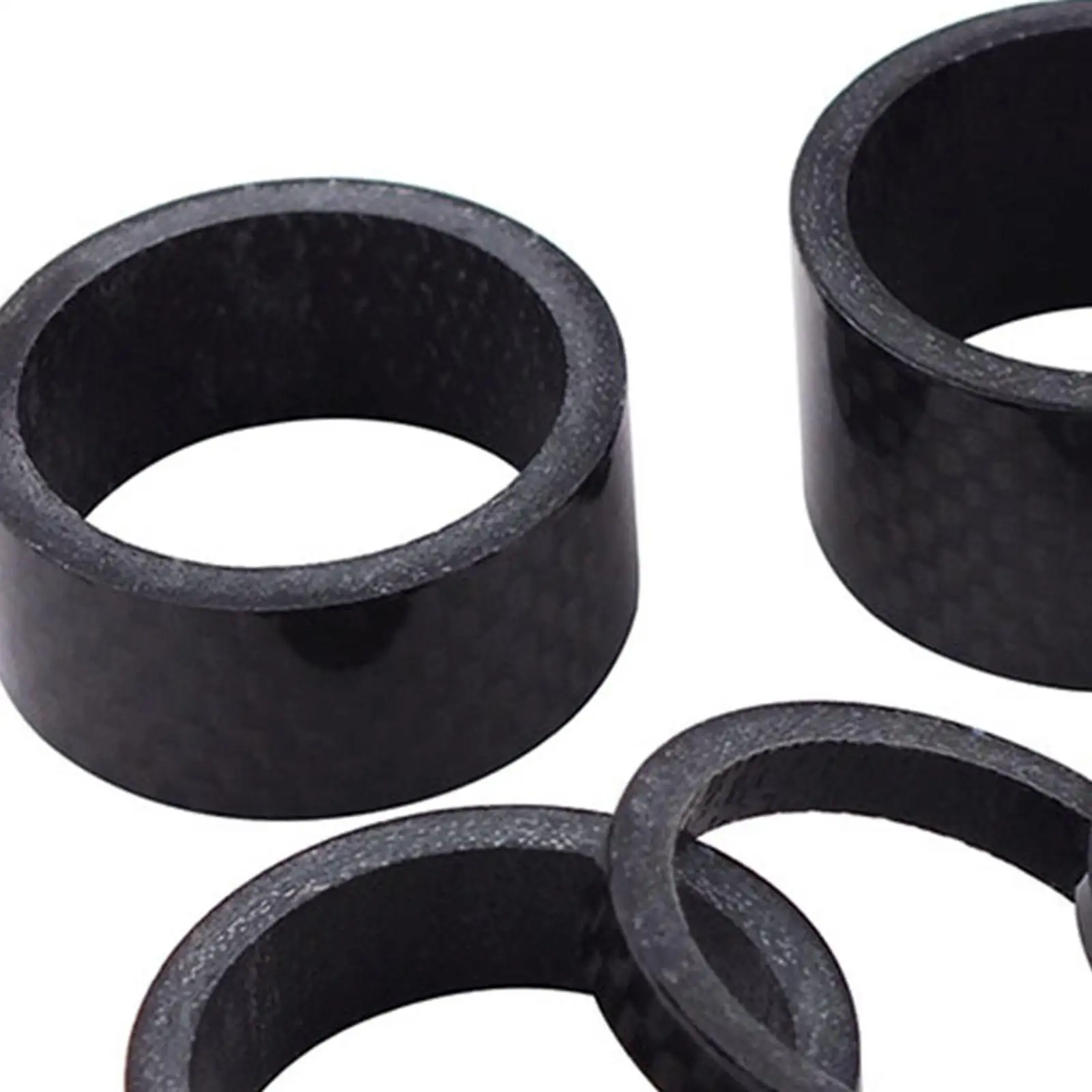 5x الطريق دراجة سماعة فاصل الدراجات سماعة الجذعية فاصل سماعة خواتم ألياف الكربون #5