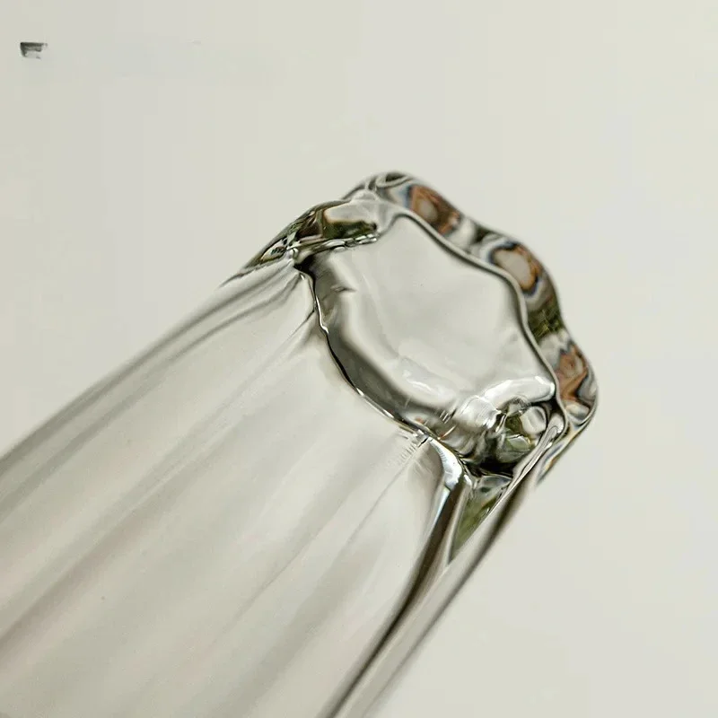 145ml Creative Flower Language Thickened Glass Tea Pitcher Household High Temperature Resistant Justice Cup Japanese Tea Divider