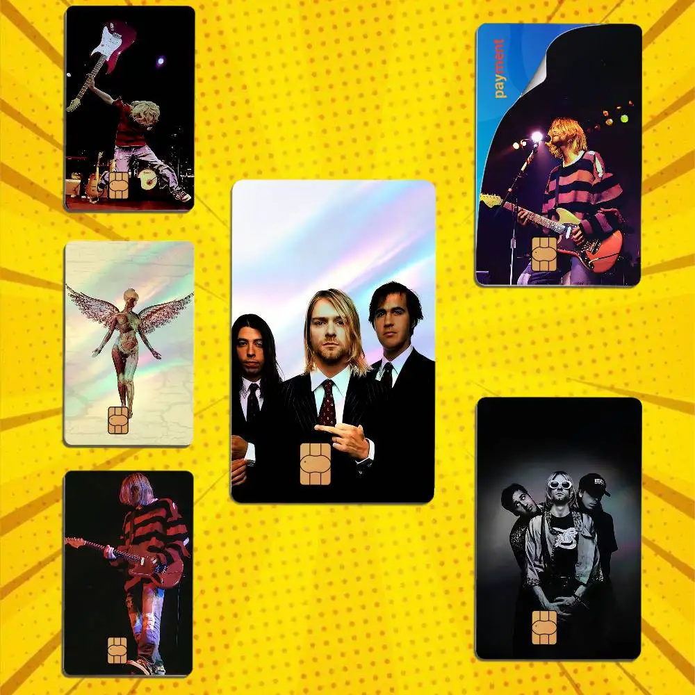 MTV Unplugged In New York Nirvana Laser-like texture Card Stickers Credit Visa Debit Bank Charge Card Bus Metro Sticker