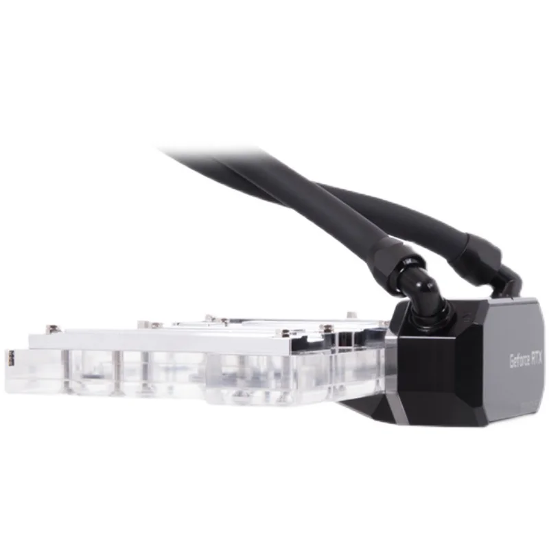 

Alphacool Eisbaer TPV Extension 12.7x7.6MM Tubes and Fittings Kit/Set 90°,30cm G1/4" With Quick Disconnect