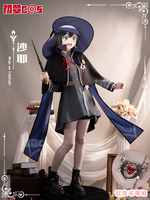 CHU QIN Anime Saya Cosplay Costume Suit Magic Girl Outfits Top Pants Cape Hat Suit Witch Costume