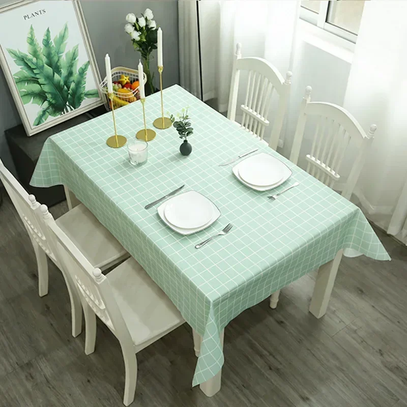 

1330054 Table cloth waterproof, oil proof, and wash free PVCmesh red tablecloth, desk, student coffee table, table mat fabric