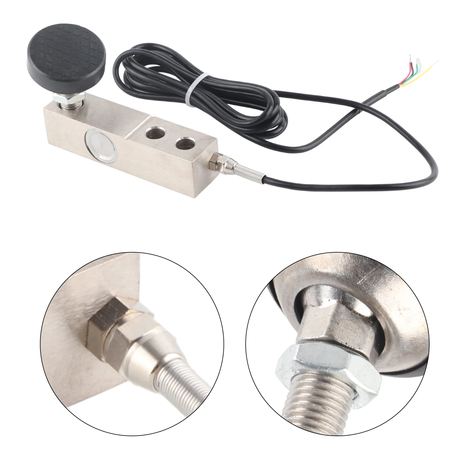 1000KG Weighing Sensor Shear Beam Load Cell Sensor 4‑Core Shielded Cable Shearing Beam Pressure Sensor for Loadometer Scales
