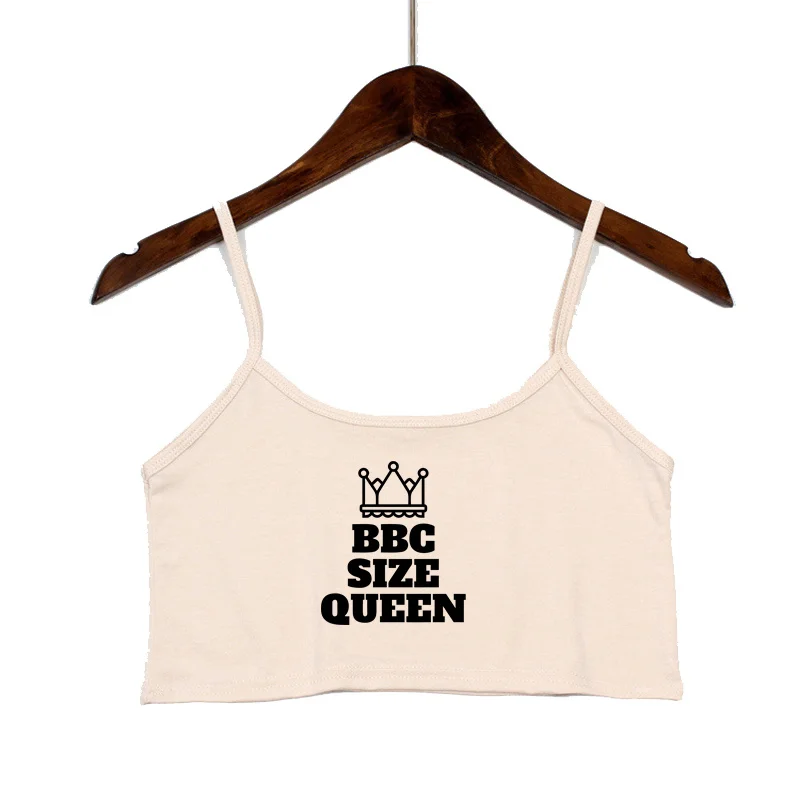 BBC Queen Fashion Womens Clothes New Sexy Seamless Cotton Sleeveless Female Tank Top Black Camis Backless Camisole Crop Top