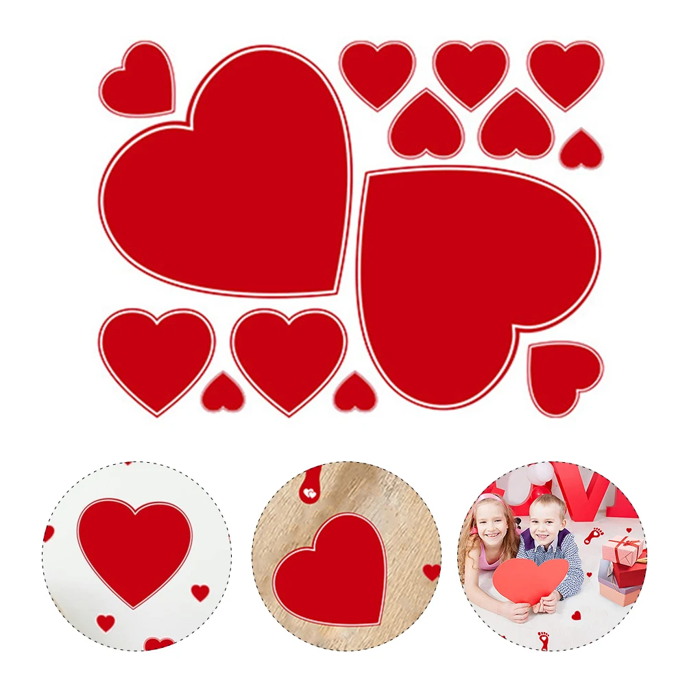 

Valentine S Day Floor Decals Romantic Wall Stickers Decorative Stickers For Home Party Decoration