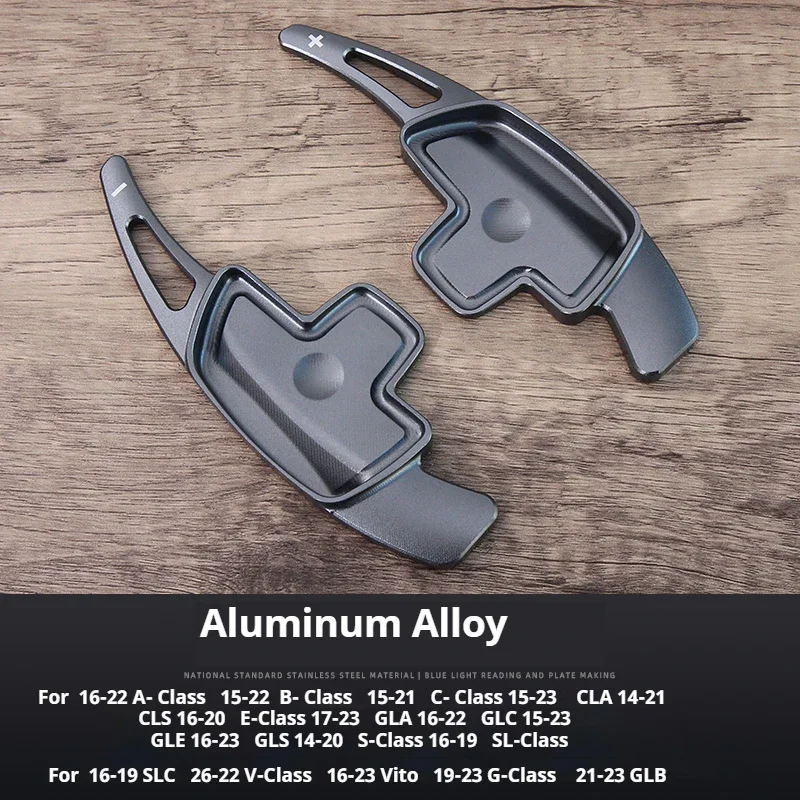 

For Mercedes Benz A B C E CLA CLS E GLC GLE GLS SL S V SLC G GLB Vito Paddle Shifters Aluminum Alloy Steering Wheel Shift Paddle