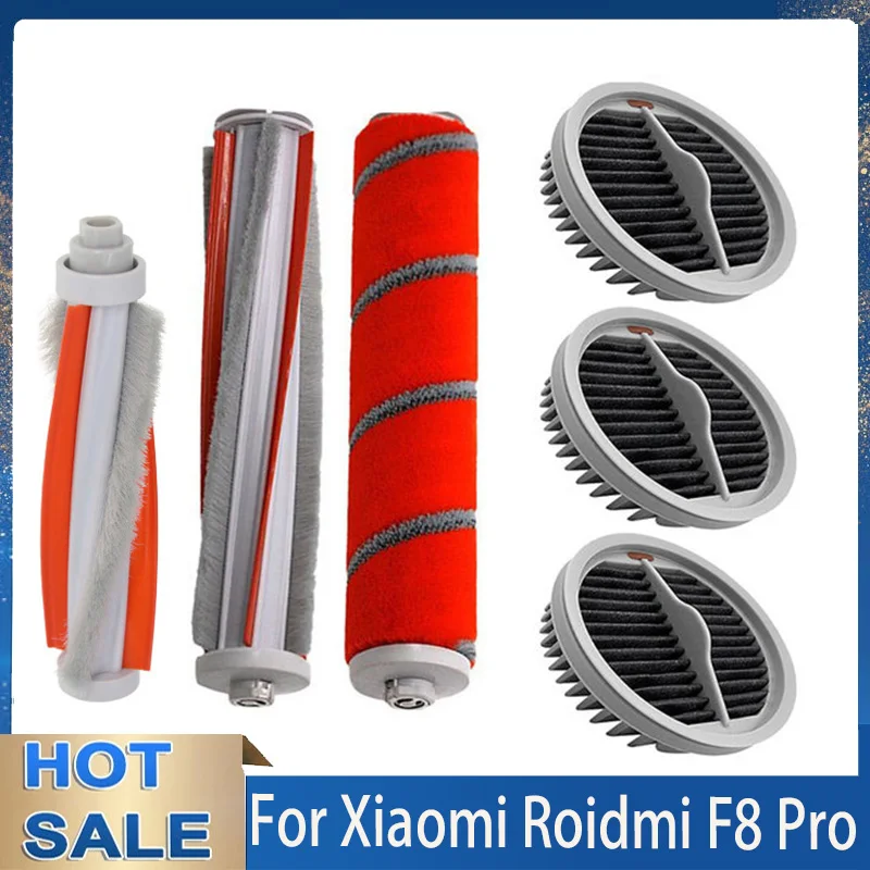 Washable Main Brush Mite removal Hepa Filter For Roidmi NEX X20 X30 S2 F8Pro Handheld Wireless Vacuum Cleaner Floor Spare Parts