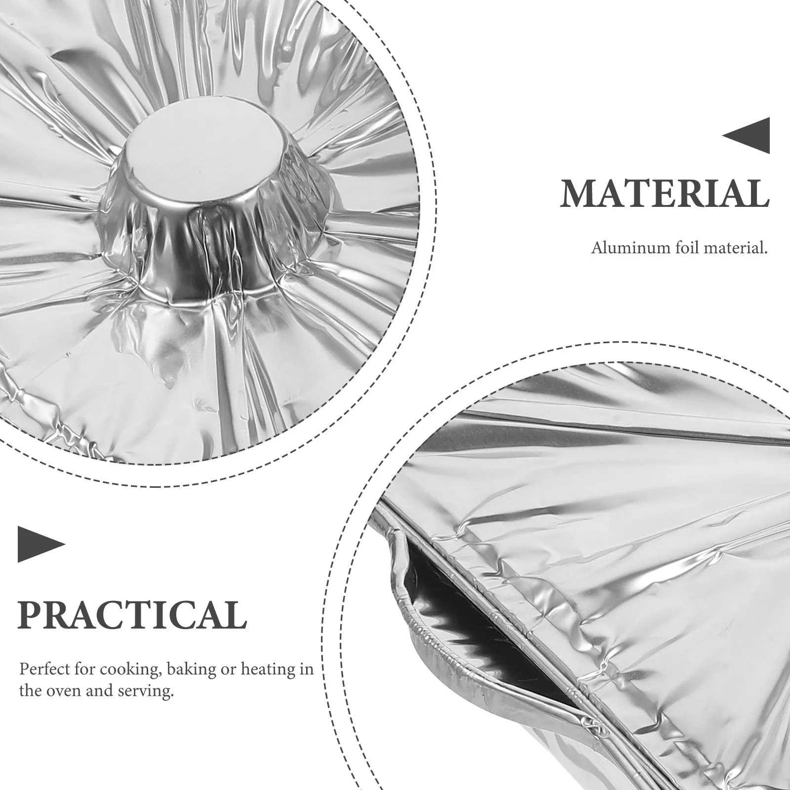 

Набор из 5 алюминиевых контейнеров с крышками: компактные, легкие, одноразовые, для кемпинга, приготовления пищи на открытом воздухе, вечеринок, фуршетов, использования в духовке и на гриле