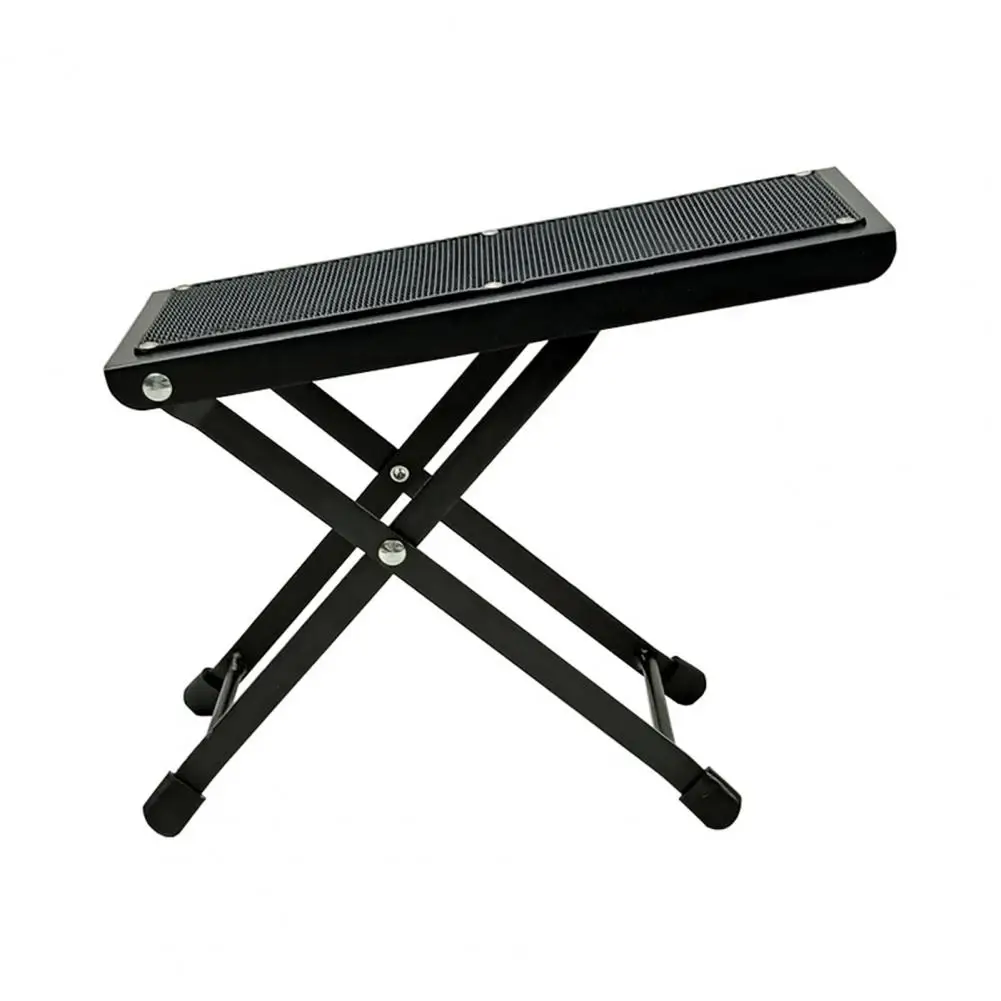 Guitar Foot Stool Ergonomic Foot Rest For Playing Guitar Pedal Height Adjustable Foot Rest  Rubber Pads Guitar Step Footstool
