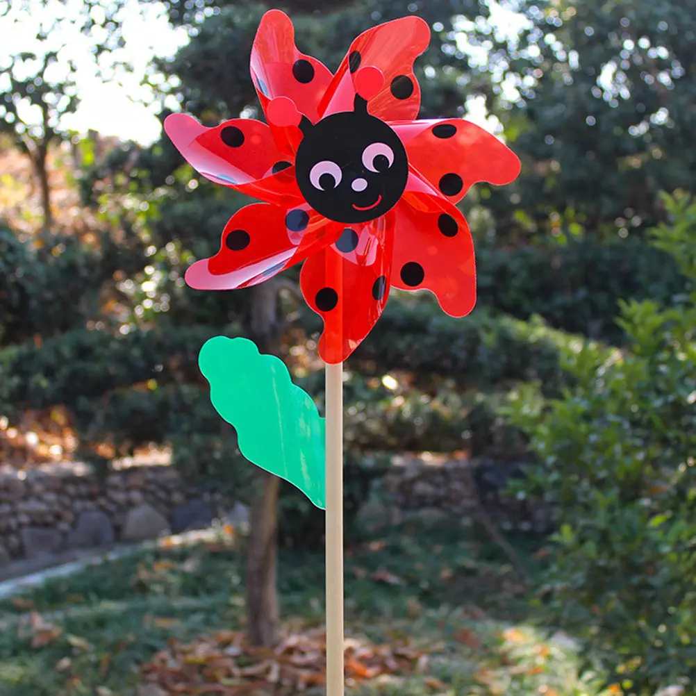

4 Pcs Cute Whirligigs Decorations Windmill Garden Outdoor Ornaments Toy Decorative
