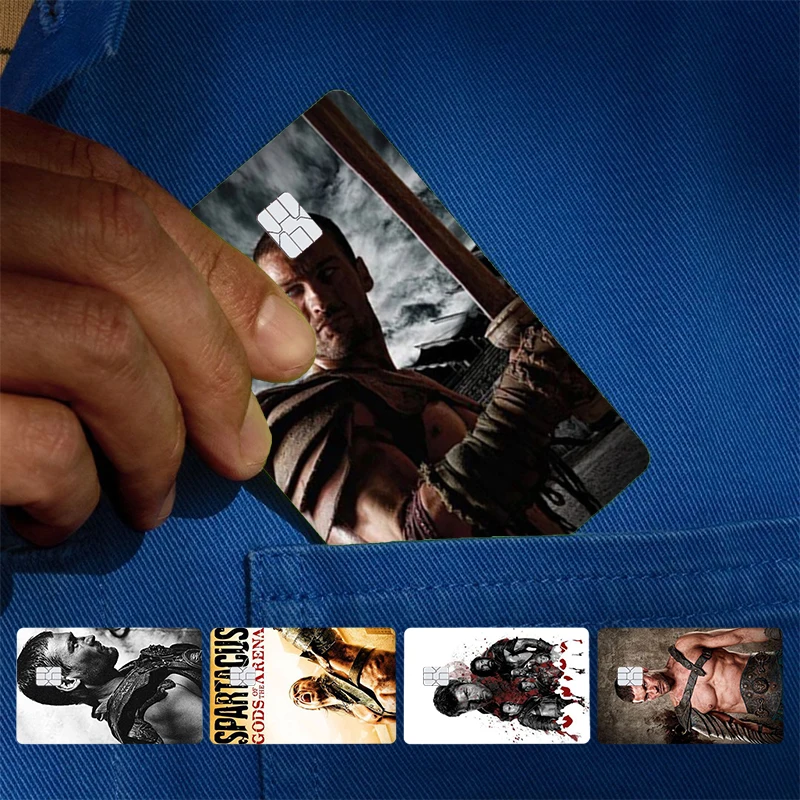 Spartacus Blood and Sand Cover Skin Sticker For Credit Card Bank Debit Bus Card Front Side