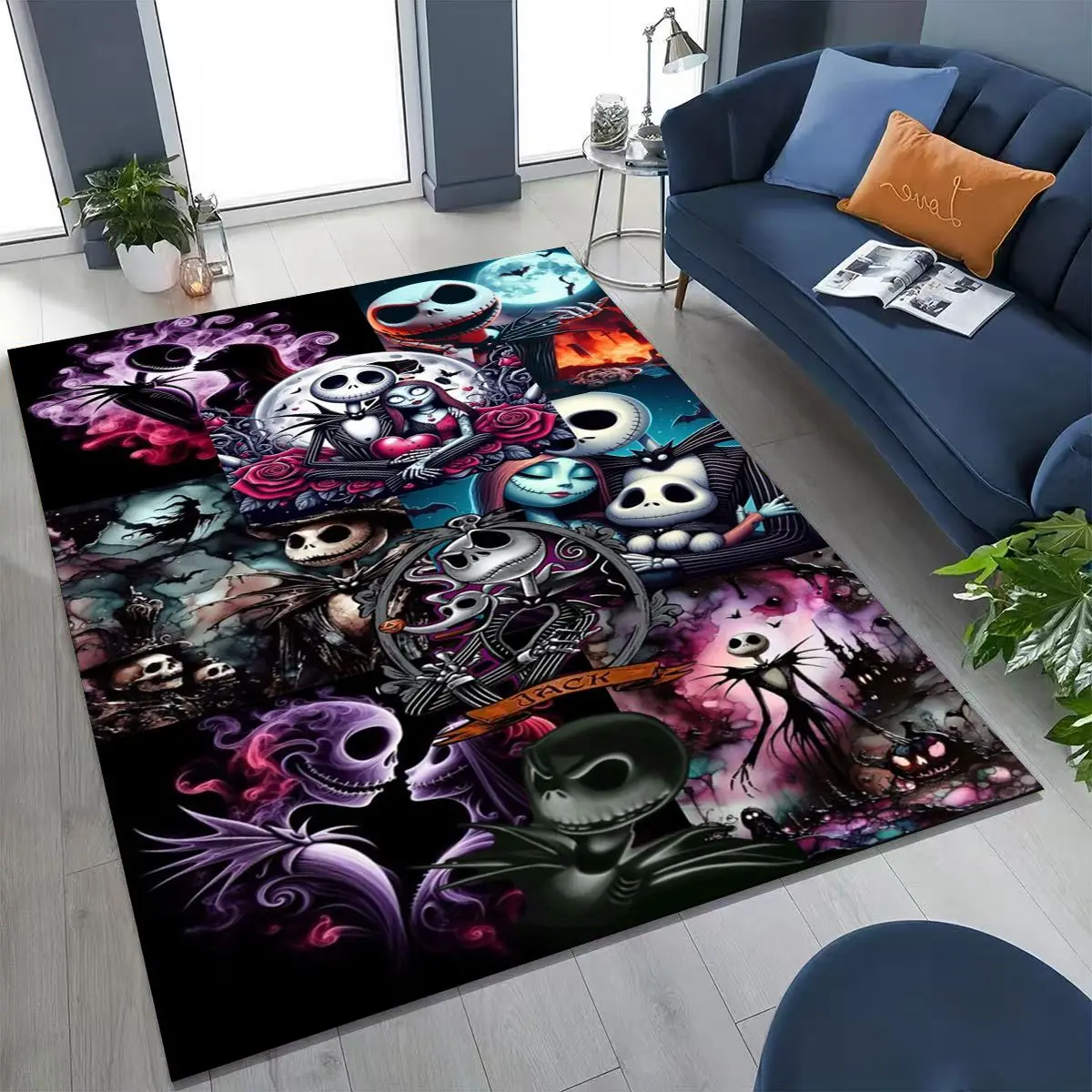 

27 Style New The Nightmare Before Christmas Cartoon Rug for Bedroom Living Room Sofa Home Doormat Decor, Kids Non-slip Floor Mat