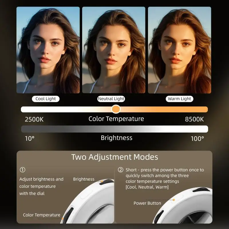 أضواء سيلفي للجيب قابلة للطي للتصوير الفوتوغرافي والفيديو قابلة للطي، Magsafe، ضوء محمول مغناطيسي للهاتف المحمول مع مرآة