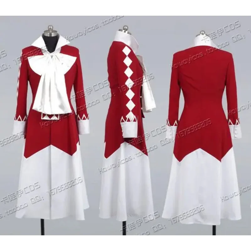 

Pandora Hearts Alice Cosplay Costume Cloak + Shirt + Skirt + Bowknot