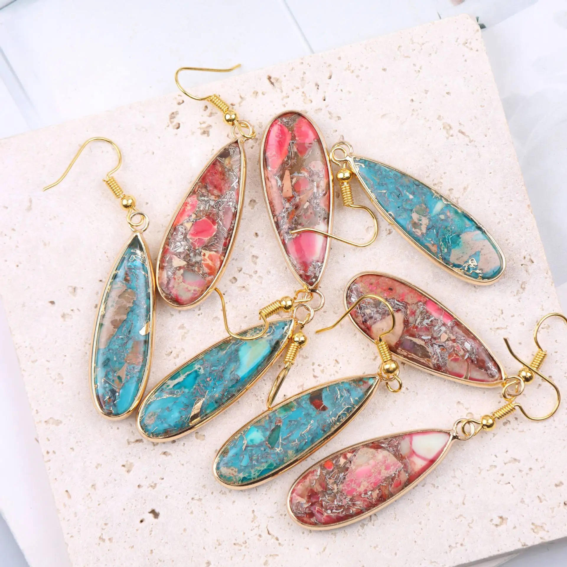 1Pair Boho Chic  Drop Earrings Elegant Alloy Dangles  Versatile Jewelry for Daily Vacation Wear  Valentine’s Day Gift Wholesale