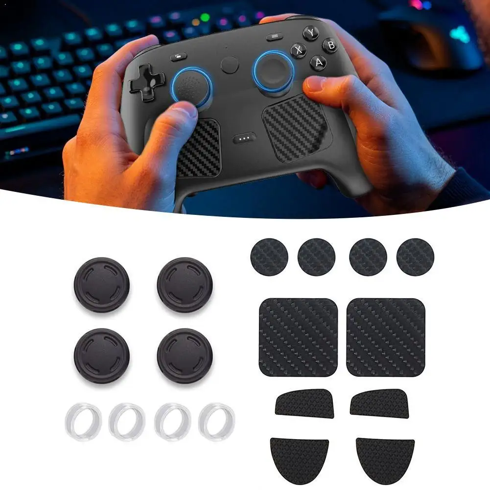Soft Anti-Slip Silicone Cover For Steam Controller 2 Thumb Grip Caps Console Cover Gaming Accessories