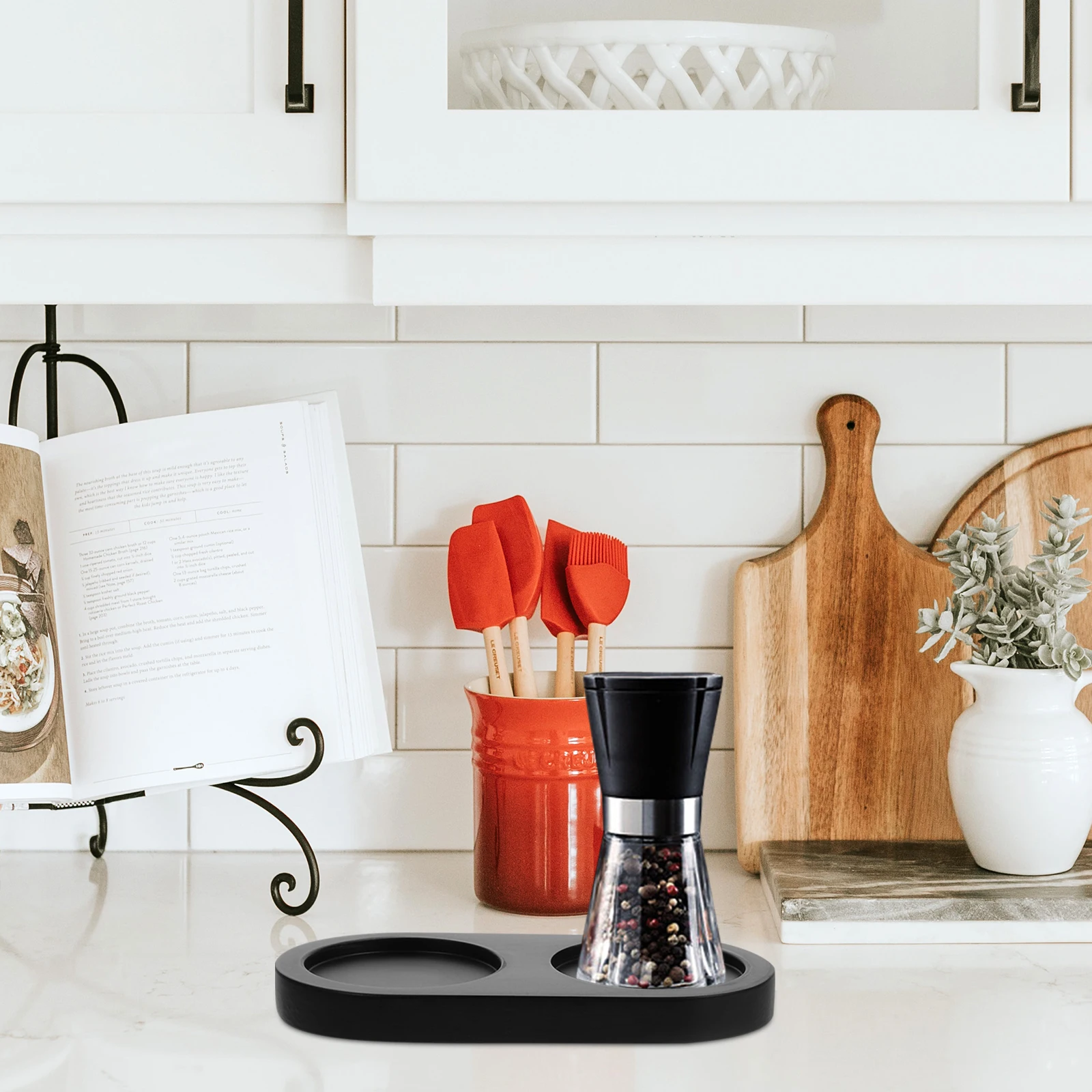 

Grinder Base Pepper Holder Salt Wood Tray Mill Trays for Bottle Kitchen Grinding Tea