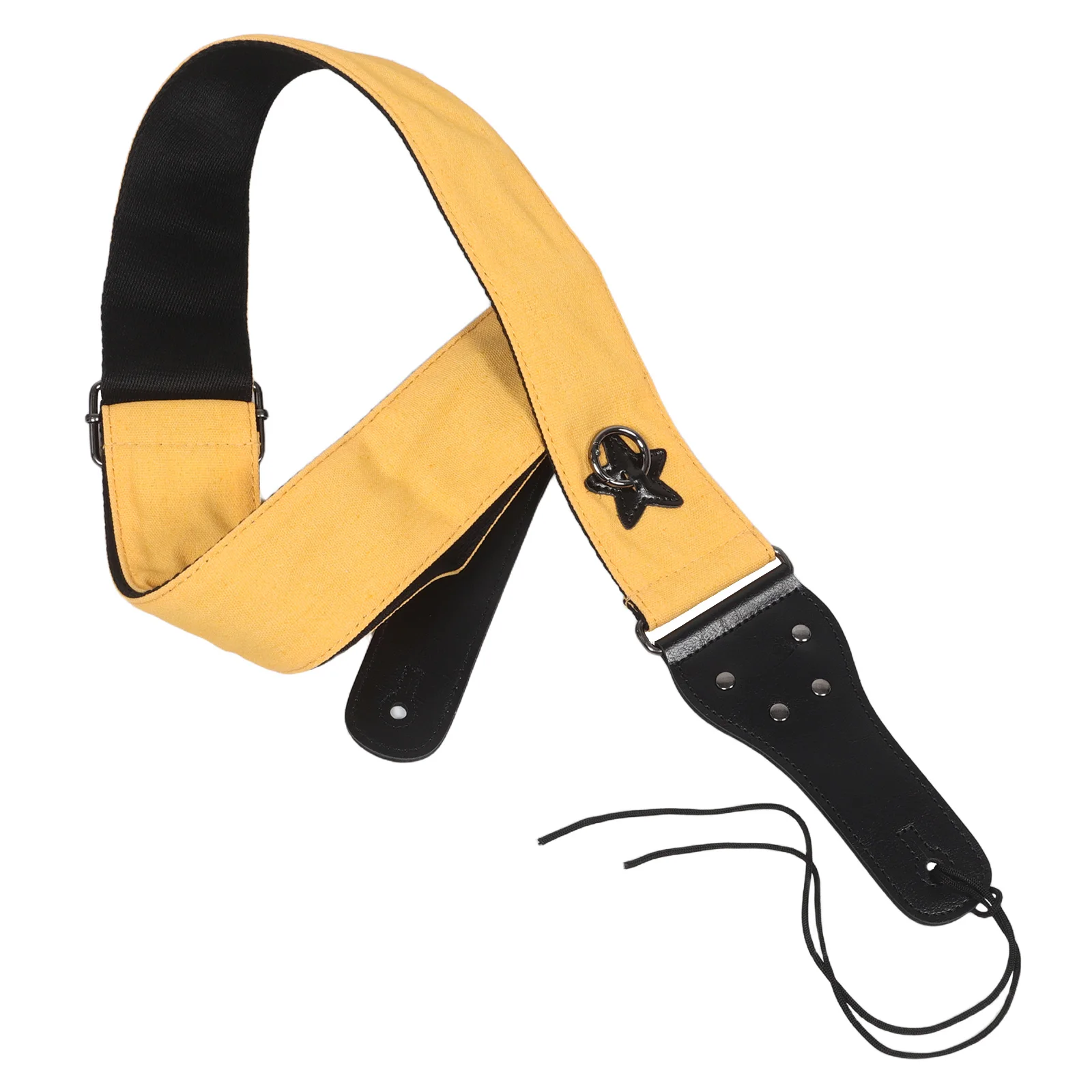 

Guitar Strap Padded Wide Double Layer Thick Cotton Denim Khaki For Electric Acoustic Bass Vintage Universal Replacement