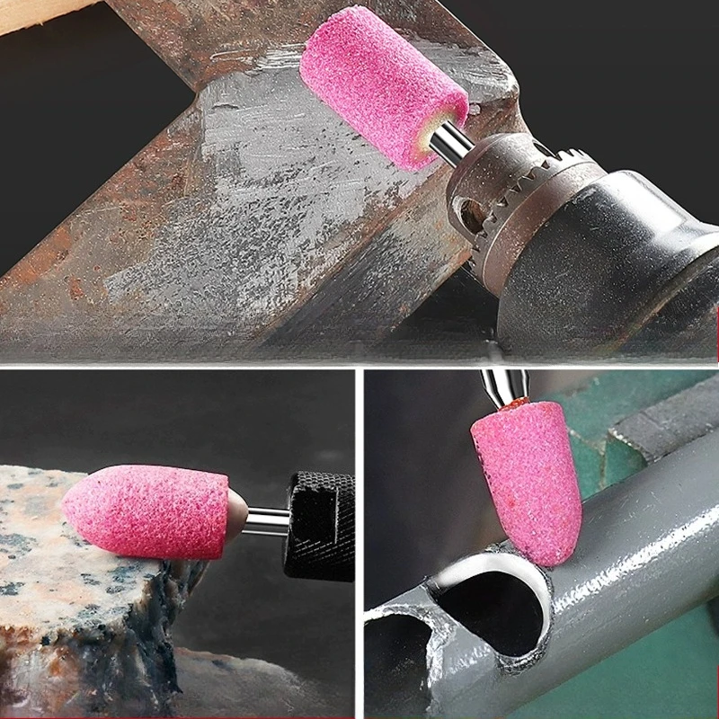 

3mm Shank Mounted Grinding Stone Head Abrasive Polishing Wheel Bits 4/5/6/8/10/12mm For Dremel Rotary Tools Grinder Drill
