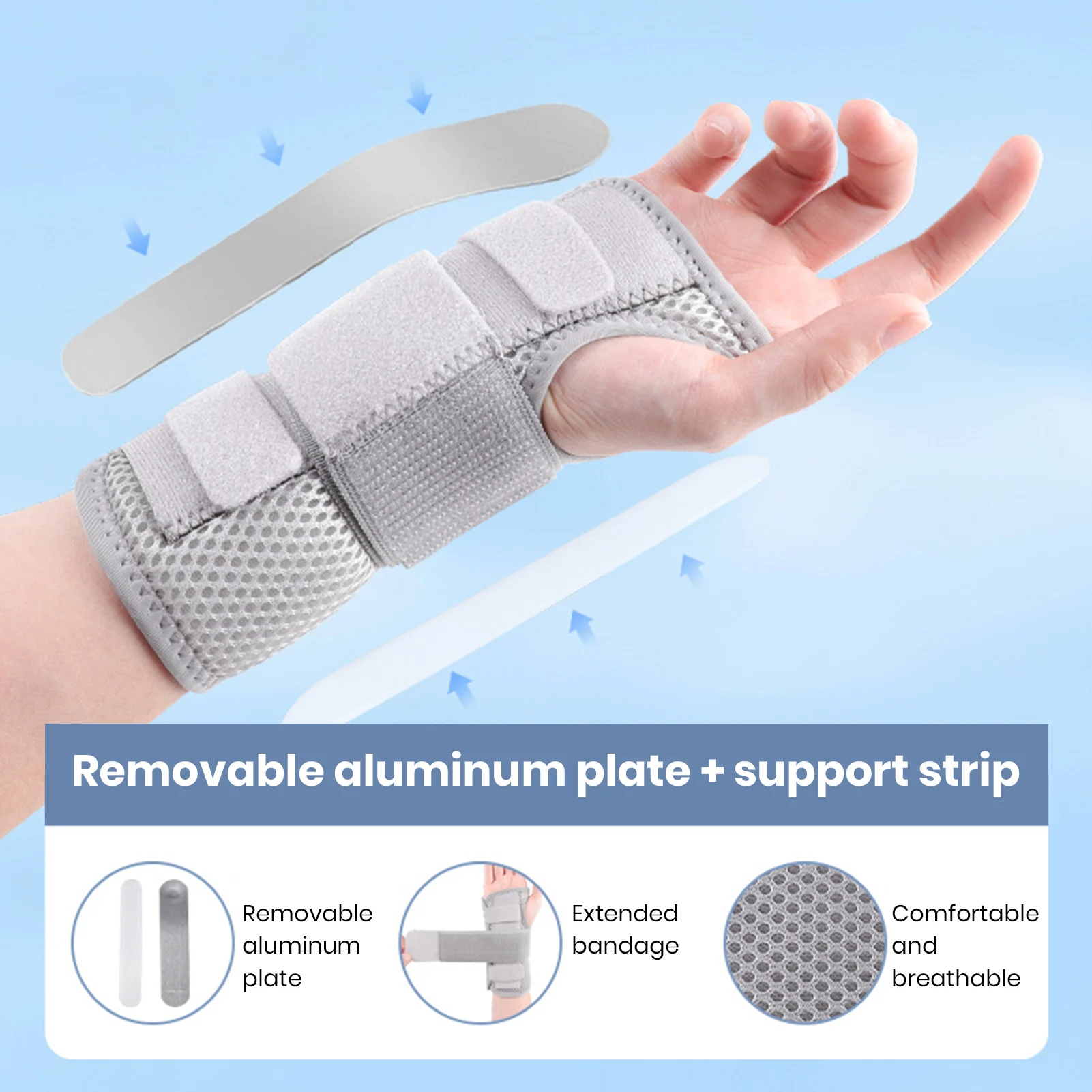 1Pcs Wrist Brace for Carpal Tunnel Relief Wrist Splint Carpal Tunnel Brace Support Forearm Brace for Left or Right Hand Exercise
