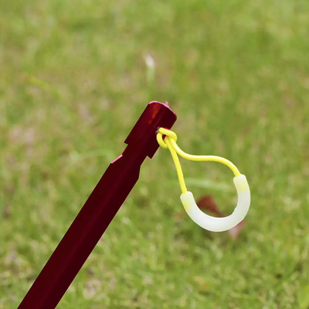 

10 Pcs TPU Tent Rope Buckles Durable Plastic Camping Accessories Glow Night Safety Fluorescent Rope Buckle Hiking Travel