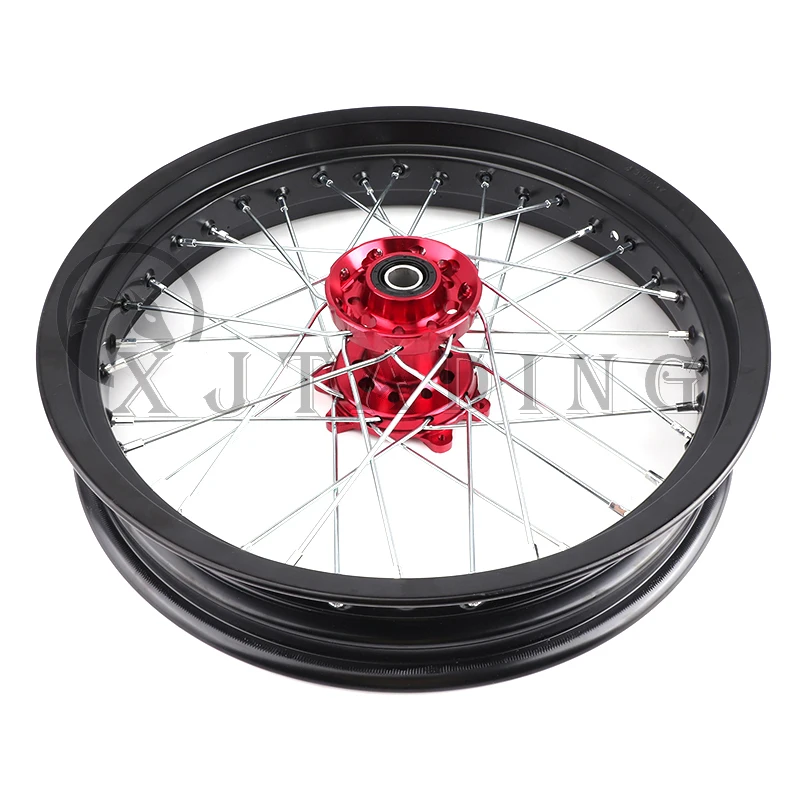 1 Set Motorcycle 17 Inch front and rear 3.00x17 & 3.50x17 36 holes Supermoto Aluminum alloy Wheel Rim Hub 3.00*17\