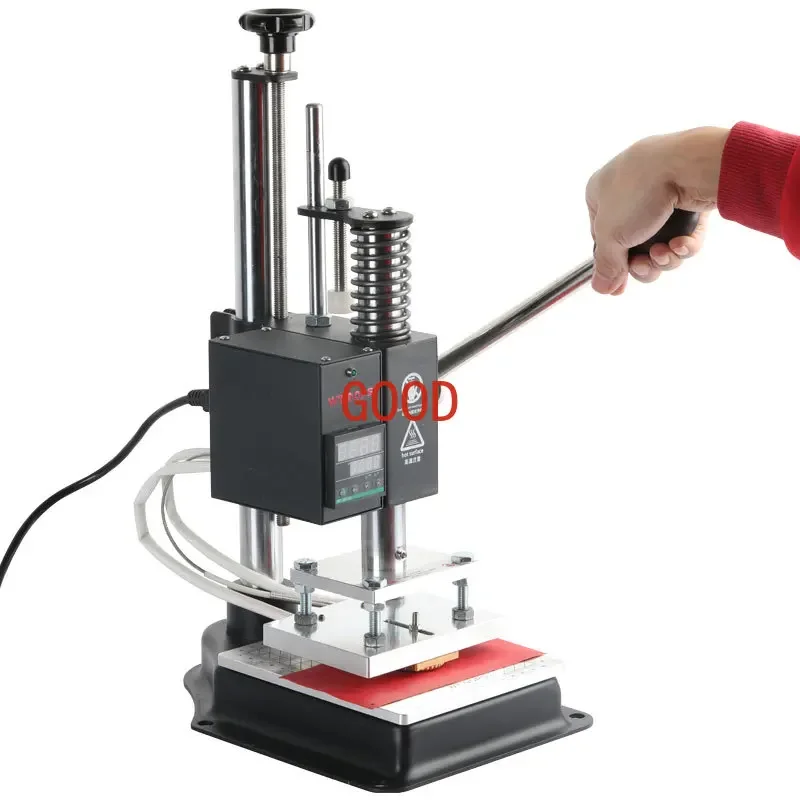 PVC Color Card Notebook Embossing Hot Press Paper, cartão, etiqueta de engomar plástico