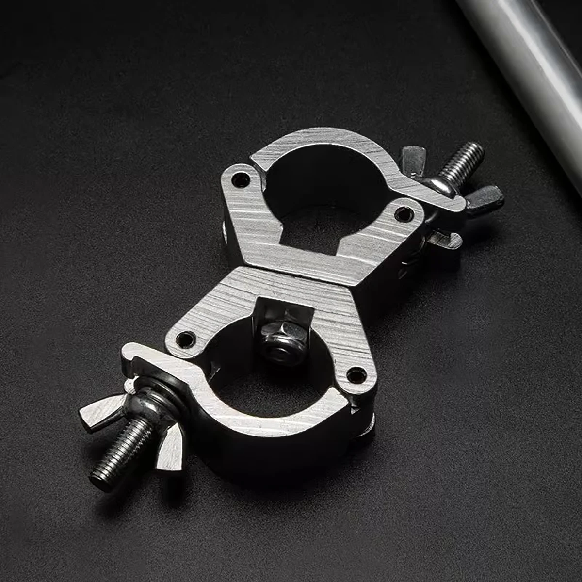 Clip di fissaggio a croce in lega di alluminio, impalcatura, fibbia di bloccaggio universale, fibbia per mensola rotante per tubo in acciaio