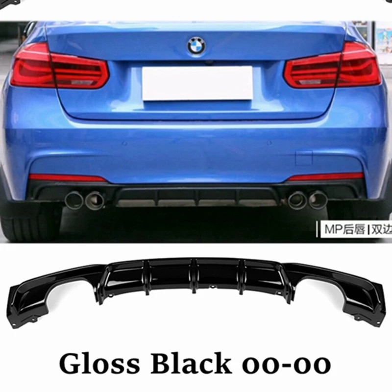 

FOR BMW 3 Series F30 F31 F35 2012-2019 Gloss Black spoiler M Performance Rear Bumper Lip Diffuser M Sport M3 Diffusor