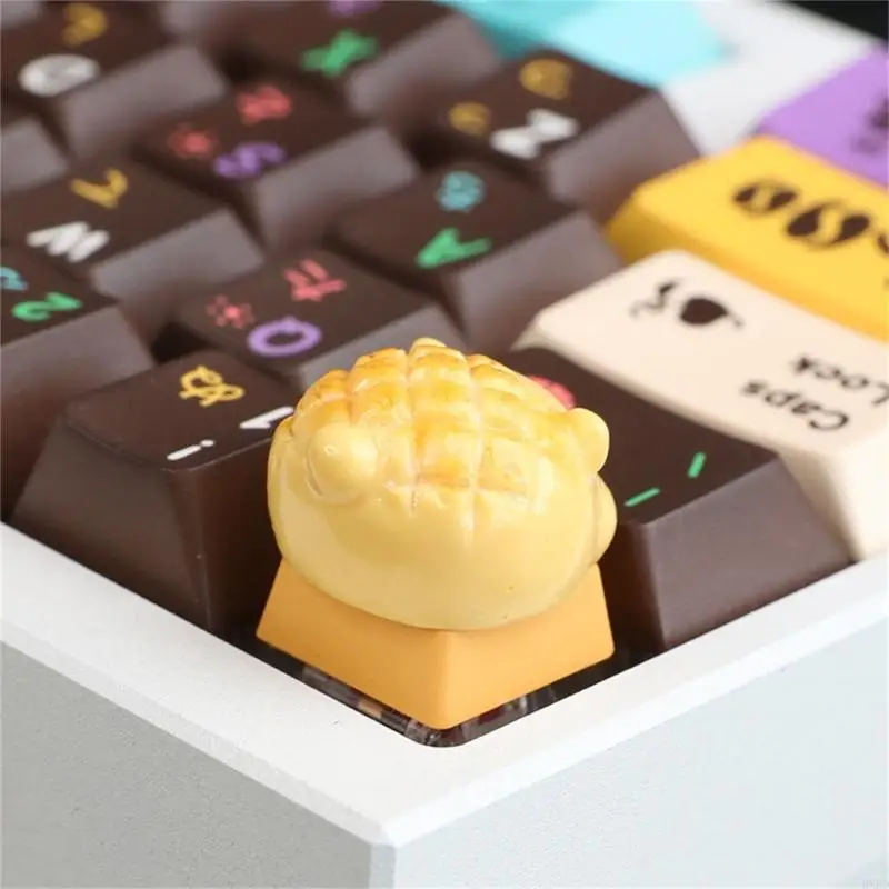 2025 Nuovi Resine fatte a mano KeyCaps 3D Pig Pineapple Buncap per panino per croci Axise Taste meccaniche Custimeds KeyCap