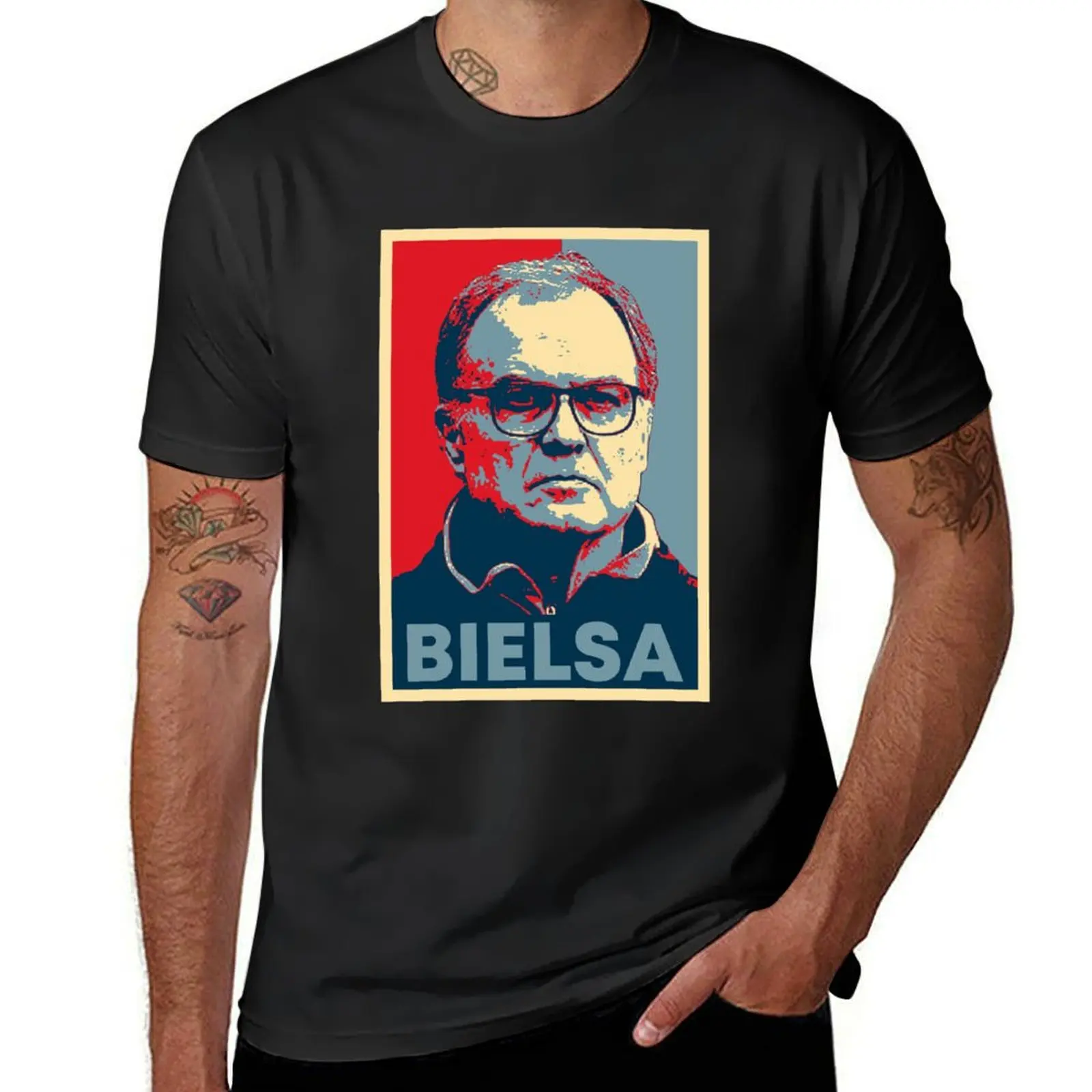 

Marcelo Bielsa Hope T-Shirt blue lock custom shirt cheap stuff shirts graphic mens t shirts top quality