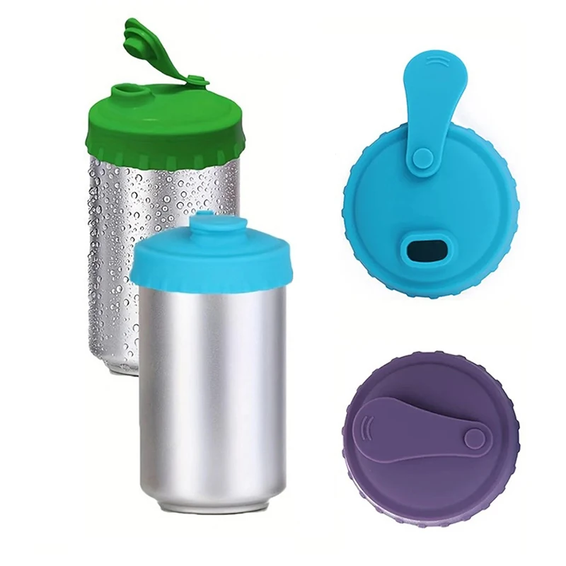 Silicone Soda Can Lid Reusable Can Stopper for Soda Beer Drinks Juice Coke Beverage Fits Standard Cans Protecto Coke Can