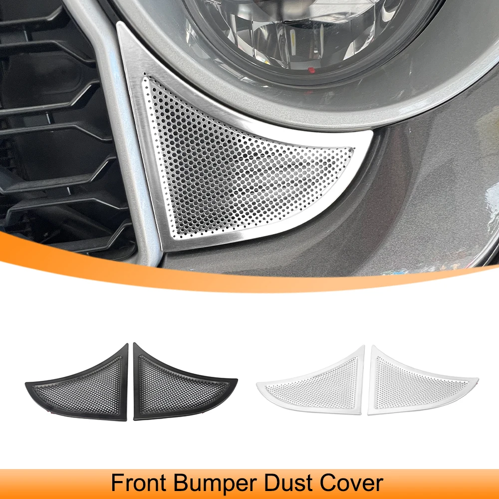 Front Bumper Side Dust Cover Decoration Trim Sticker for Jeep Wrangler JL 2024 2025 Up Dust Cover Guard Car Exterior Accessories