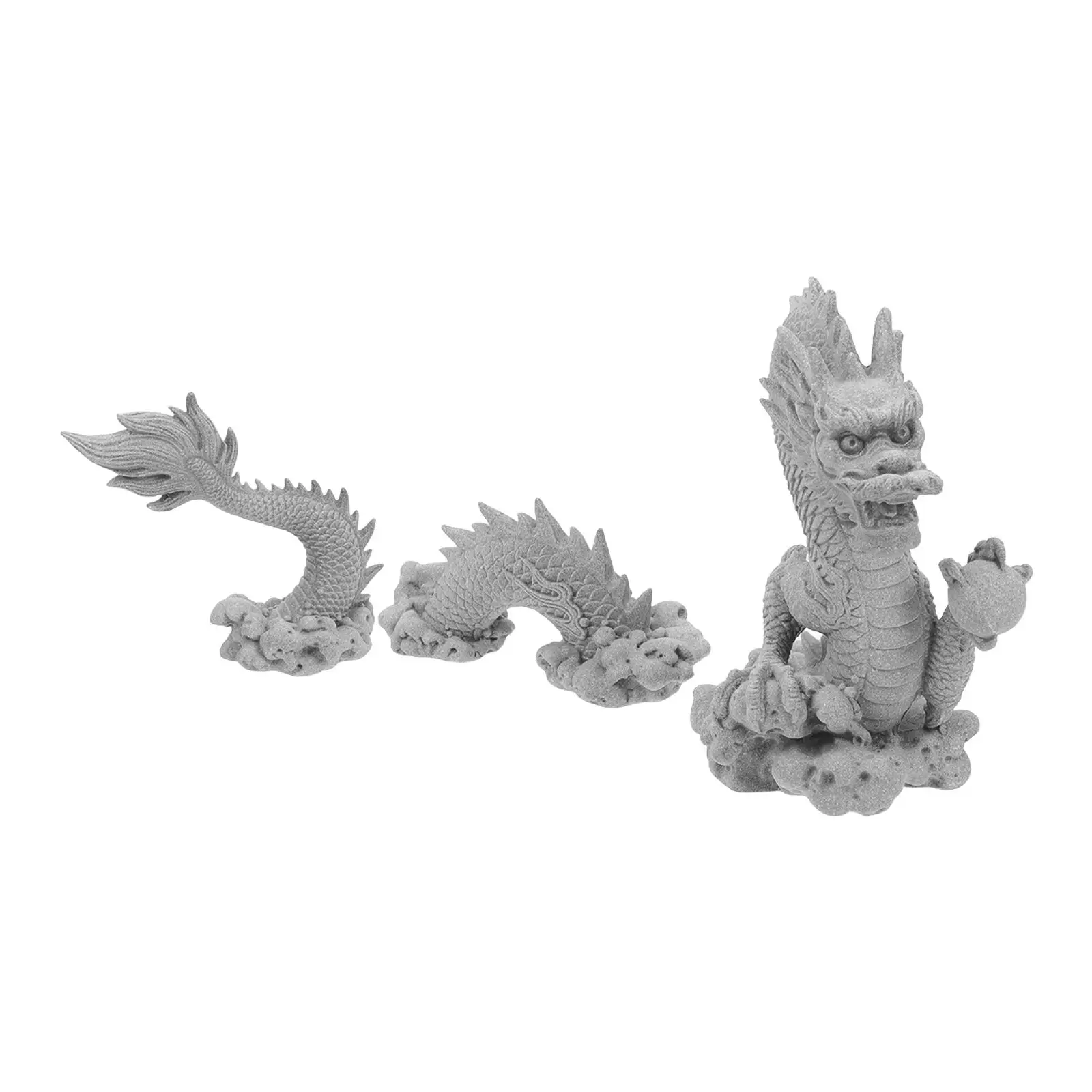 

Dragon Statue Figurine Home Office Garden Decor Mini Size Lightweight Design Stable Bottom Aquarium Fish Tank L