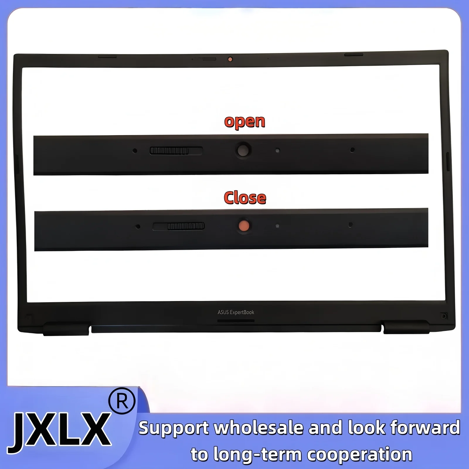JXLX® New For ASUS Expert Book B1 B1502 B1502CBA B1502CVA Laptop LCD Bezel LCD Front Bezel cover/With sliding cover