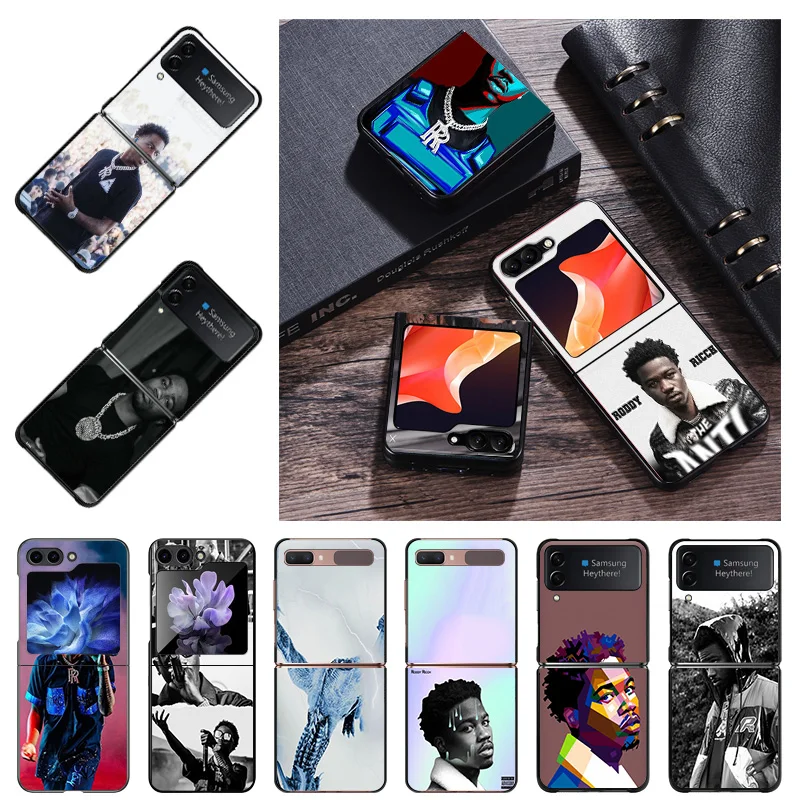 Hard Phone Cases Luxury Roddy Ricch Cover for Samsung ZFlip6 5G Galaxy Z Flip5 Flip4 Flip3 Flip 6 5 4 3 Shell Fundas Coque Capa