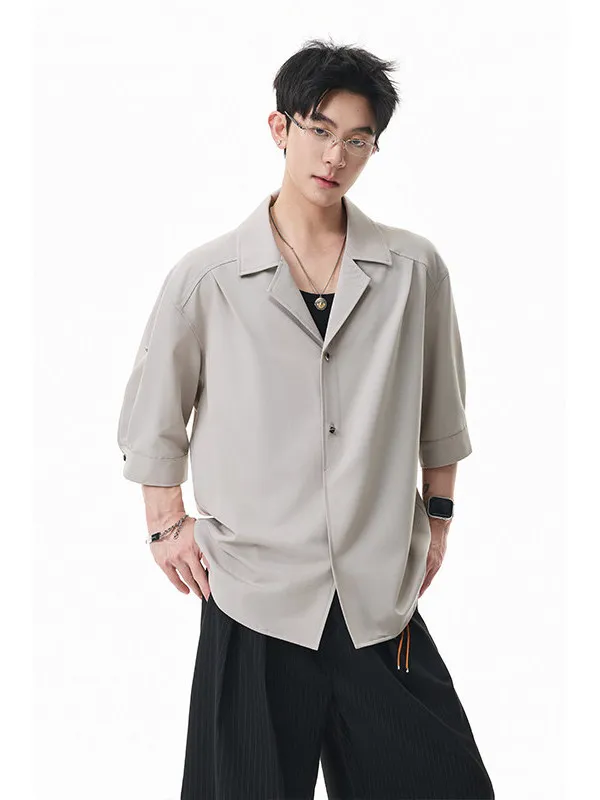 Camisa de Manga Curta Estilo Casual para Homens e Mulheres, Moda de Verão, Luxuosa, Corte Solto, Camisa de Manga Curta Estilo...