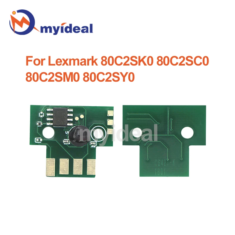 

4 шт. чип картриджа с тонером CX310 для Lexmark CX410, CX510, CX310N, CX310DN, CX410E, CX410DE, CX410DTE, CX510DE, 80C2SK0, 80C2SC0, 80C2SM0