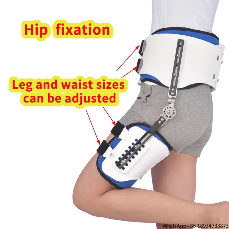 Adjustable hip fixator abduction bracket orthosis hip femoral protector fracture postoperative fixation hip brace