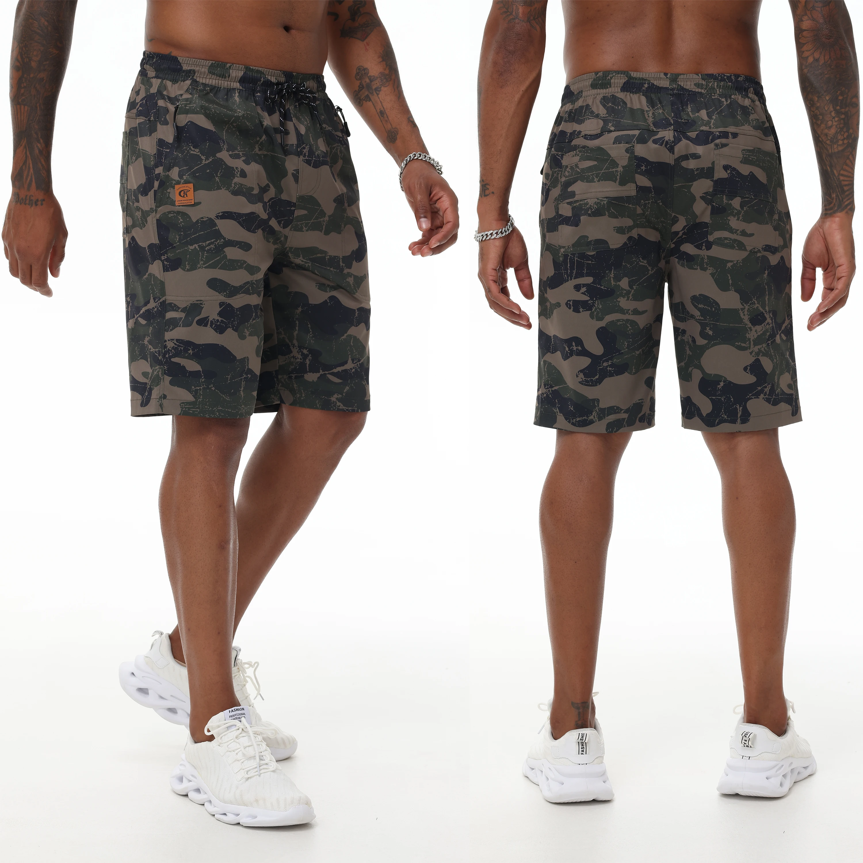 Summer Men\'s Casual Camoufla Shorts Jogging Running Basketball Sport Shorts Athletic Pants for Camping Jogging