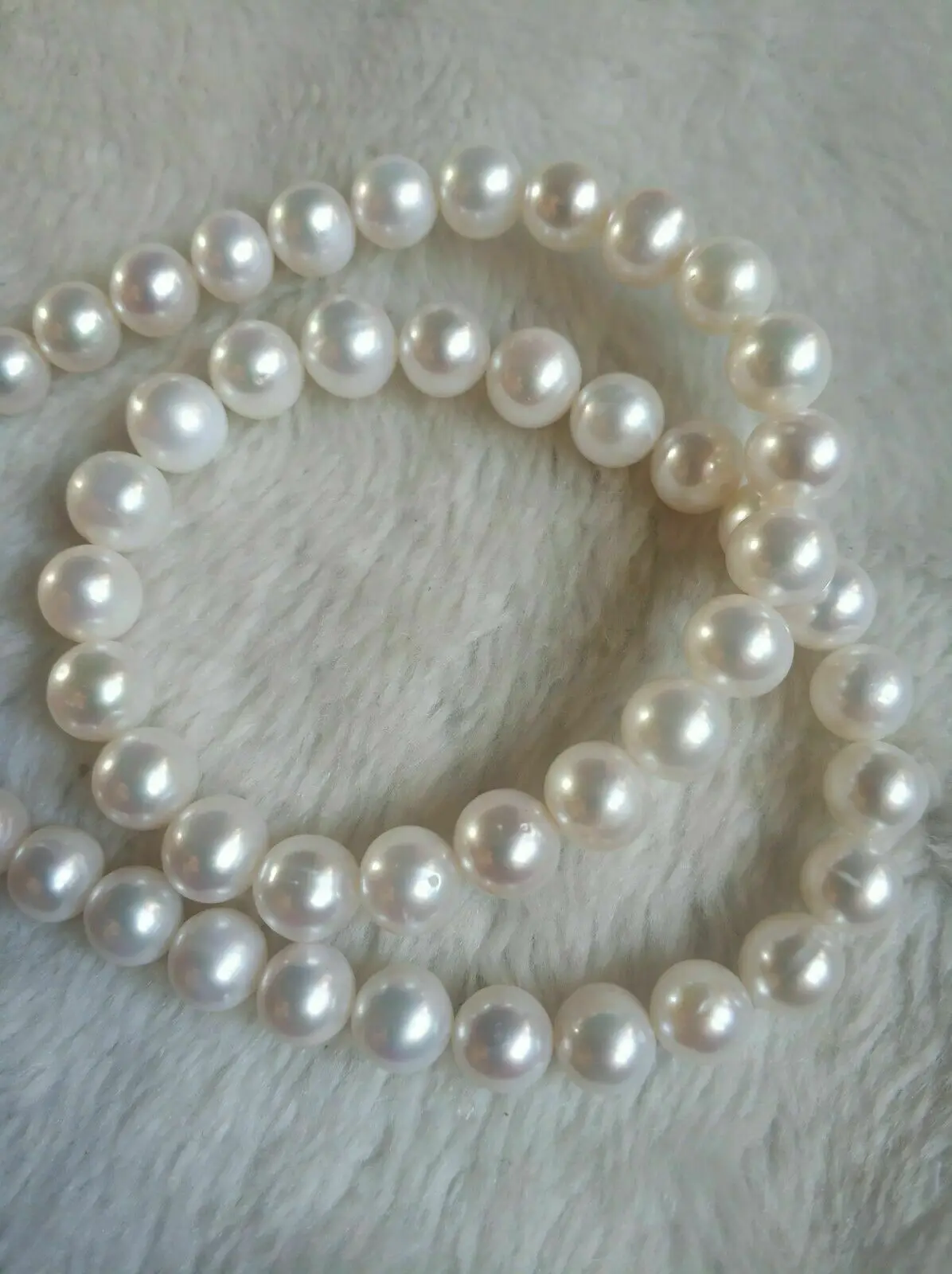 

18 INCH HUGE AAA 10-11MM SOUTH SEA WHITE PEARL NECKLACE 14K GOLD CLASP Fine Jewelry Gifts