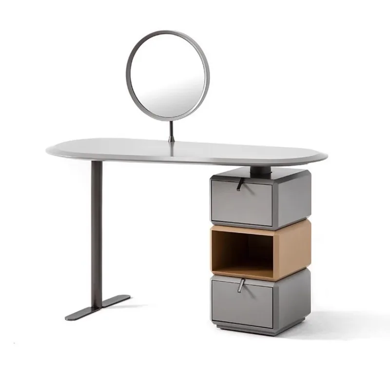 minimalist dressing table bedroom simple storage cabinet integrated small apartment dresser makeup table solid wood