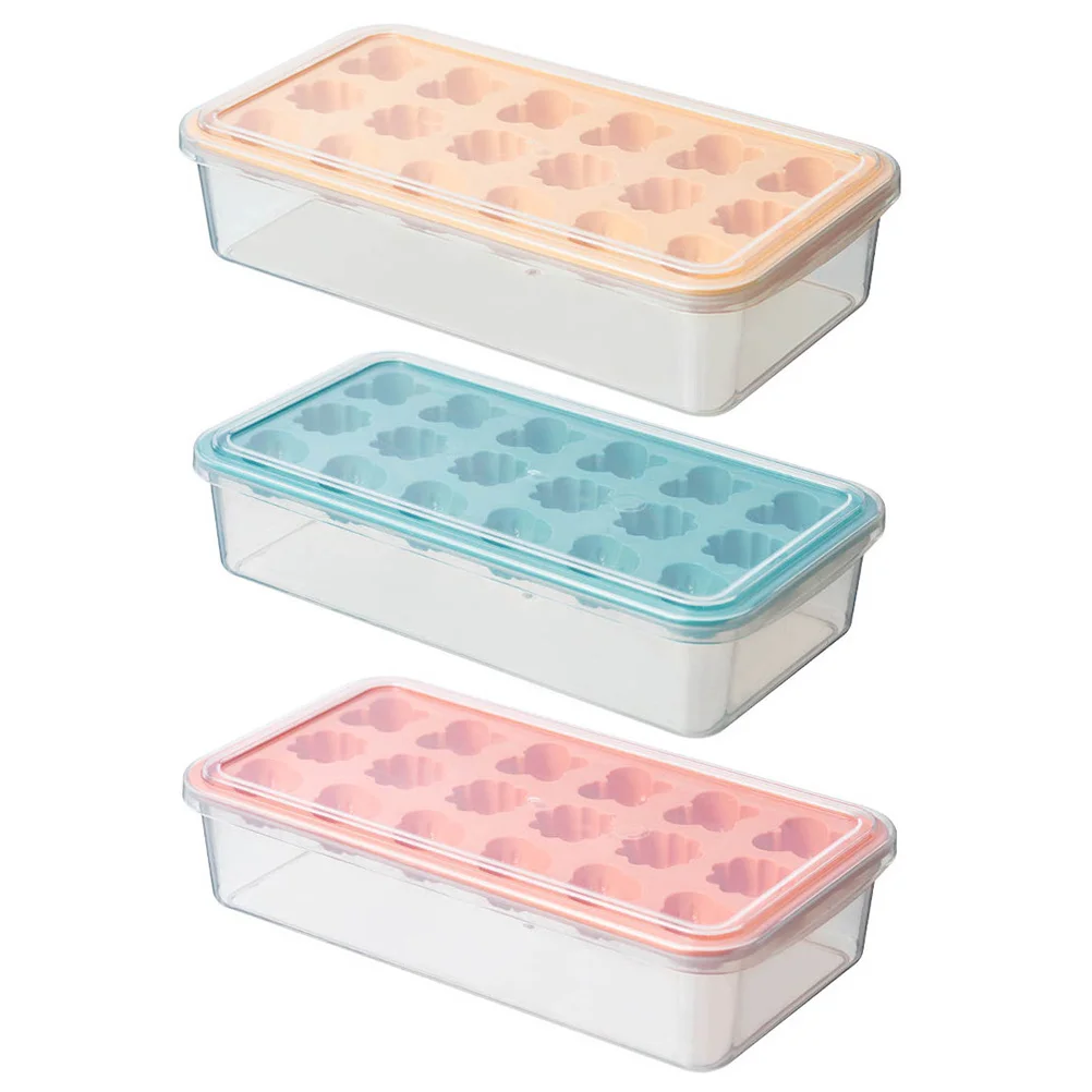 

3 Pcs Ice Cube Mold Lattice DIY Maker Block Trays Multi Grid Kitchen Accessories Cool Drink Tools Food Grade PP Material Summer