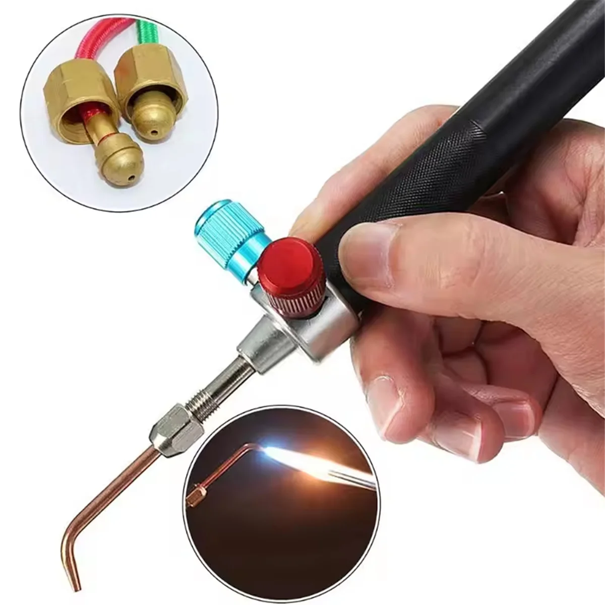 

AAA87 Portable Acetylene Oxygen Soldering Torch Mini Gas Welding Torch Kit