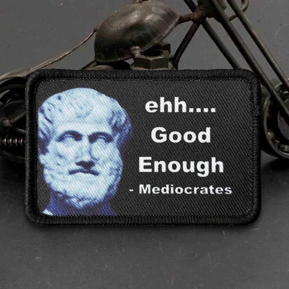 Parche táctico Mediocrates moral eh ya me da suficiente con velcro