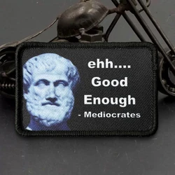 Parche táctico Mediocrates moral eh ya me da suficiente con velcro