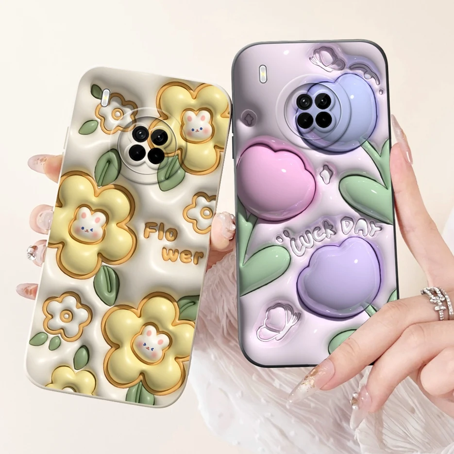 For Huawei Nova Y9a Case Stylish Candy Painted Cover Shockproof Phone Case For Huawei Y 9a NovaY9a Soft TPU Fundas 6.63'' Bumper